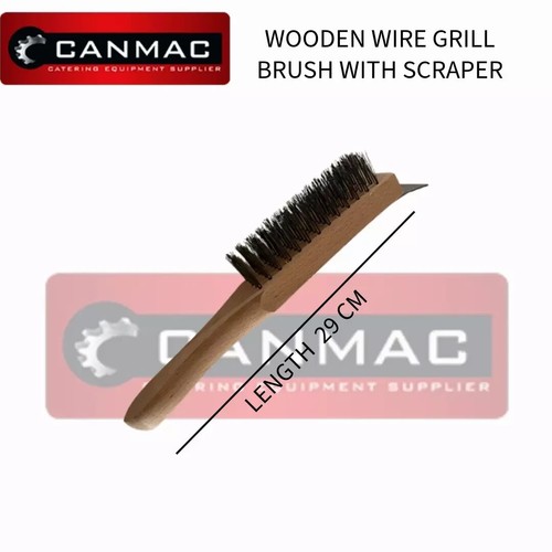 Wooden row wire grill - wire, brush