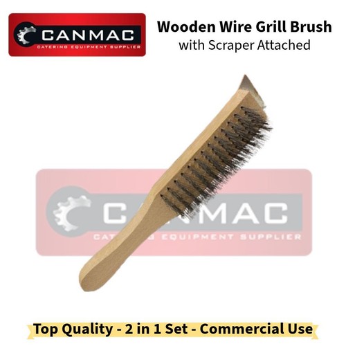 Wooden wire grill - wooden, brush