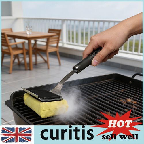 Bristle free grill brush with - bristle,