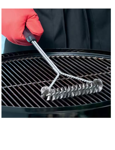 Bbq grill brush stainless - grill,