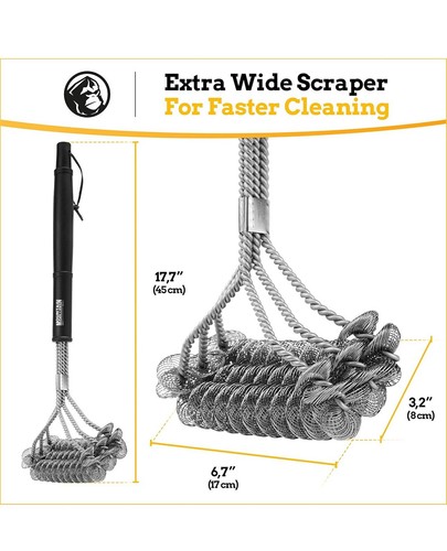 Bristle bbq grill brush - bbq,