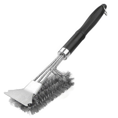 Stainless steel grill brush - grill,