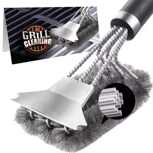 Bbq grill cleaning brush - bbq, heavy