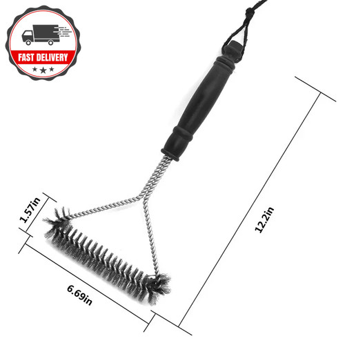 Bbq grill brush stainless - grill,