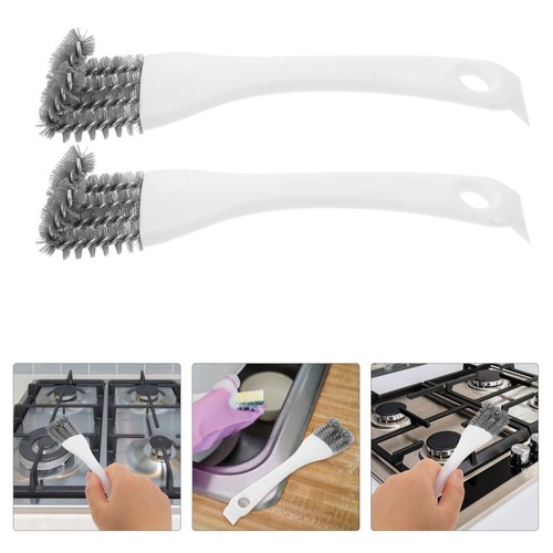 4pcs white metal grill brush - 4pcs,
